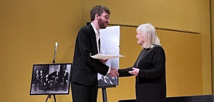 Antoine Rivard-Landry receives 1st place prize