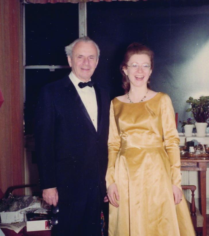 Frances Wainwright with her father, c. 1938