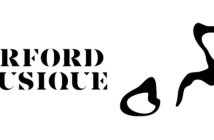 Logo noir d'Orford Musique sur fond blanc